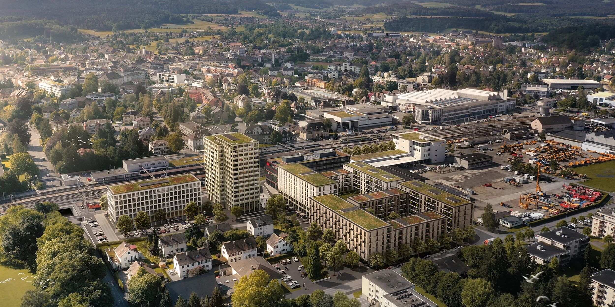 Langenthal Mitte – Visualisierung Hochbau